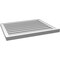 Ekena Millwork Vertical Surface Mount PVC Gable Vent: Functional, w/ 2"W x 2"P Brickmould Sill Frame, 32"W x 26"H GVPVE32X2603SF - alternate 5